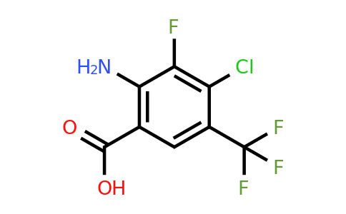 CAS 1698027-64-3 | 2-Amino-4-chloro-3-fluoro-5-(trifluoromethyl)benzoic acid