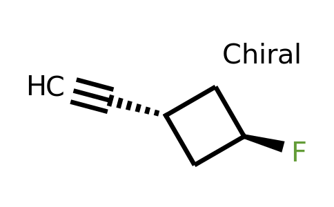CAS 1698054-50-0 | trans-1-ethynyl-3-fluoro-cyclobutane
