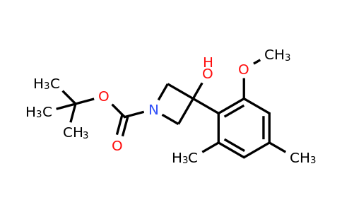 CAS 1698616-17-9 | tert-butyl 3-hydroxy-3-(2-methoxy-4,6-dimethylphenyl)azetidine-1-carboxylate