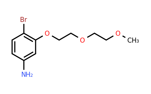 CAS 1698975-19-7 | 4-Bromo-3-[2-(2-methoxyethoxy)ethoxy]aniline