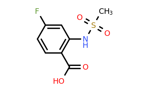 CAS 170107-84-3 | 4-Fluoro-2-(methylsulfonamido)benzoic acid