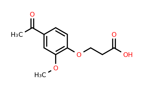 CAS 170170-51-1 | 3-(4-Acetyl-2-methoxyphenoxy)propanoic acid