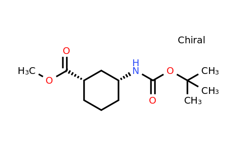 CAS 1702381-37-0 | Cyclohexanecarboxyli​c acid, 3-​[[(1,​1-​dimethylethoxy)​carbonyl]​amino]​-​, methyl ester, (1S,​3R)​-