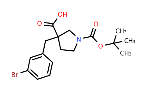 CAS 1702478-10-1 | 3-[(3-bromophenyl)methyl]-1-[(tert-butoxy)carbonyl]pyrrolidine-3-carboxylic acid