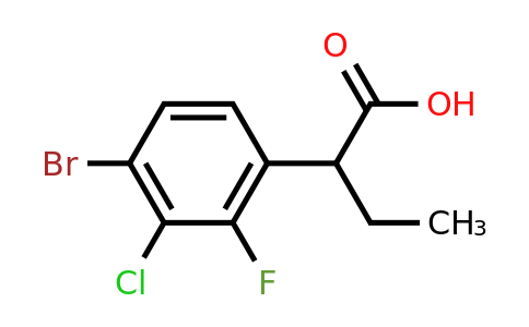 CAS 1702831-50-2 | 2-(4-bromo-3-chloro-2-fluorophenyl)butanoic acid