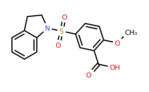 CAS 170287-67-9 | 5-(2,3-dihydro-1H-indole-1-sulfonyl)-2-methoxybenzoic acid