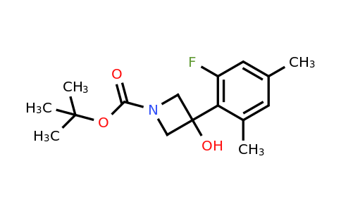 CAS 1702881-23-9 | tert-butyl 3-(2-fluoro-4,6-dimethylphenyl)-3-hydroxyazetidine-1-carboxylate