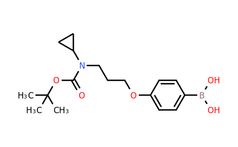 CAS 1704063-51-3 | (4-(3-((tert-butoxycarbonyl)(cyclopropyl)amino)propoxy)phenyl)boronic acid