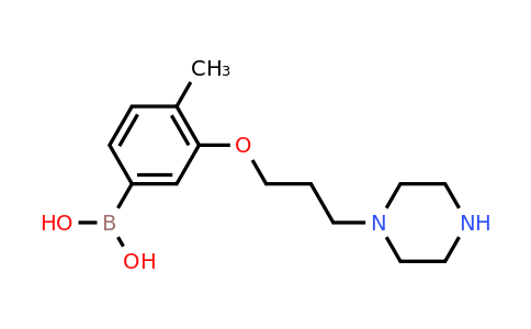 CAS 1704064-32-3 | (4-Methyl-3-(3-(piperazin-1-yl)propoxy)phenyl)boronic acid