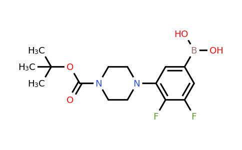 CAS 1704067-25-3 | (3-(4-(tert-Butoxycarbonyl)piperazin-1-yl)-4,5-difluorophenyl)boronic acid