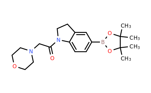 CAS 1704067-45-7 | 2-morpholino-1-(5-(4,4,5,5-tetramethyl-1,3,2-dioxaborolan-2-yl)indolin-1-yl)ethanone