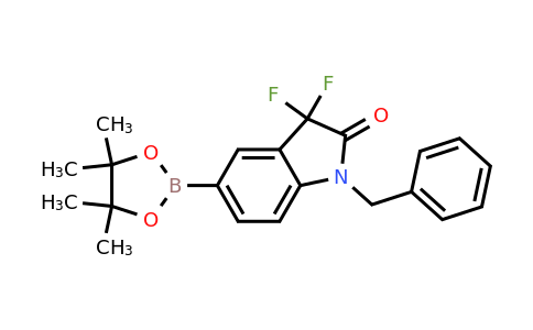 CAS 1704069-51-1 | 1-benzyl-3,3-difluoro-5-(4,4,5,5-tetramethyl-1,3,2-dioxaborolan-2-yl)indolin-2-one