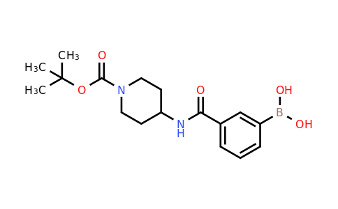CAS 1704074-10-1 | (3-((1-(tert-Butoxycarbonyl)piperidin-4-yl)carbamoyl)phenyl)boronic acid