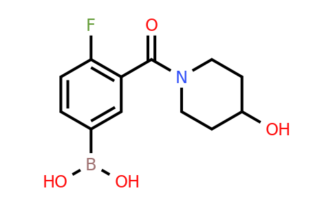 CAS 1704080-43-2 | (4-Fluoro-3-(4-hydroxypiperidine-1-carbonyl)phenyl)boronic acid