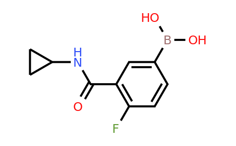 CAS 1704081-55-9 | (3-(cyclopropylcarbamoyl)-4-fluorophenyl)boronic acid
