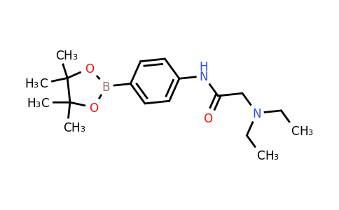 CAS 1704095-59-9 | 2-(diethylamino)-N-(4-(4,4,5,5-tetramethyl-1,3,2-dioxaborolan-2-yl)phenyl)acetamide