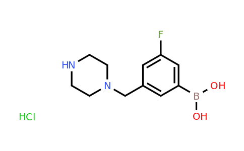 CAS 1704096-40-1 | (3-Fluoro-5-(piperazin-1-ylmethyl)phenyl)boronic acid hydrochloride