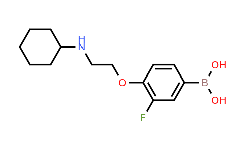 CAS 1704097-29-9 | (4-(2-(cyclohexylamino)ethoxy)-3-fluorophenyl)boronic acid