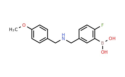 CAS 1704121-17-4 | (2-Fluoro-5-(((4-methoxybenzyl)amino)methyl)phenyl)boronic acid