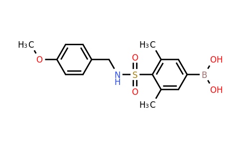 CAS 1704121-70-9 | (4-(N-(4-Methoxybenzyl)sulfamoyl)-3,5-dimethylphenyl)boronic acid
