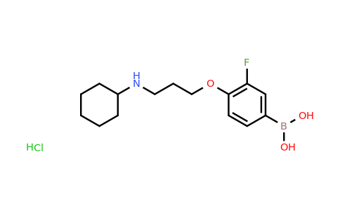 CAS 1704121-98-1 | (4-(3-(Cyclohexylamino)propoxy)-3-fluorophenyl)boronic acid hydrochloride