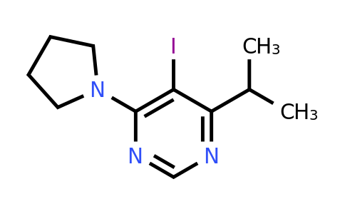 CAS 1706429-43-7 | 5-Iodo-4-isopropyl-6-(pyrrolidin-1-yl)pyrimidine