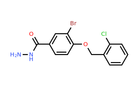 CAS 1706431-65-3 | 3-Bromo-4-((2-chlorobenzyl)oxy)benzohydrazide