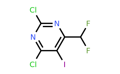CAS 1706432-19-0 | 2,4-Dichloro-6-(difluoromethyl)-5-iodopyrimidine