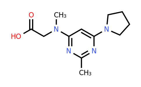 CAS 1706449-76-4 | 2-(Methyl(2-methyl-6-(pyrrolidin-1-yl)pyrimidin-4-yl)amino)acetic acid