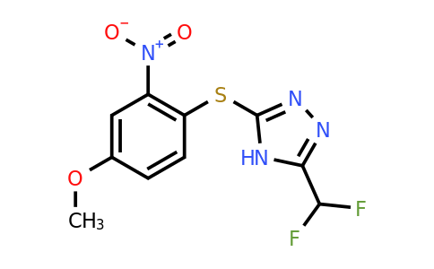 CAS 1706450-48-7 | 3-(Difluoromethyl)-5-((4-methoxy-2-nitrophenyl)thio)-4H-1,2,4-triazole