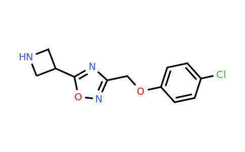 CAS 1706450-68-1 | 5-(Azetidin-3-yl)-3-((4-chlorophenoxy)methyl)-1,2,4-oxadiazole