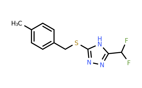 CAS 1706454-59-2 | 3-(Difluoromethyl)-5-((4-methylbenzyl)thio)-4H-1,2,4-triazole