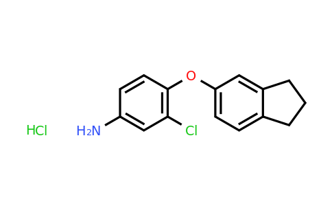 CAS 1706456-59-8 | 3-Chloro-4-((2,3-dihydro-1H-inden-5-yl)oxy)aniline hydrochloride