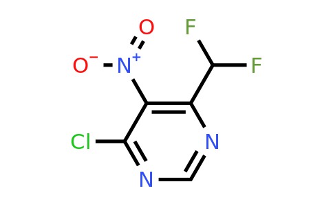CAS 1706458-47-0 | 4-Chloro-6-(difluoromethyl)-5-nitropyrimidine