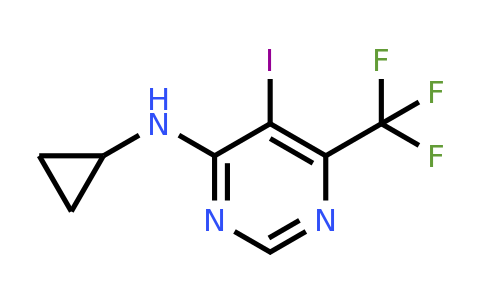 CAS 1706464-33-6 | N-Cyclopropyl-5-iodo-6-(trifluoromethyl)pyrimidin-4-amine