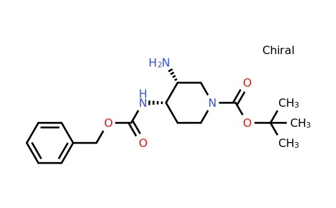 CAS 1707290-21-8 | tert-butyl (3R,4S)-3-amino-4-{[(benzyloxy)carbonyl]amino}piperidine-1-carboxylate