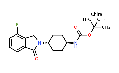 CAS 1707358-61-9 | tert-Butyl (trans-4-(4-fluoro-1-oxoisoindolin-2-yl)cyclohexyl)carbamate