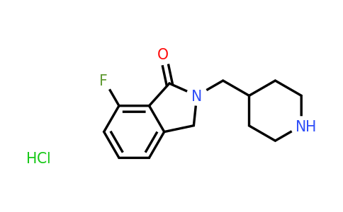 CAS 1707367-74-5 | 7-Fluoro-2-(piperidin-4-ylmethyl)isoindolin-1-one hydrochloride