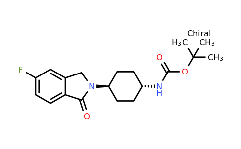 CAS 1707367-80-3 | tert-Butyl (trans-4-(5-fluoro-1-oxoisoindolin-2-yl)cyclohexyl)carbamate