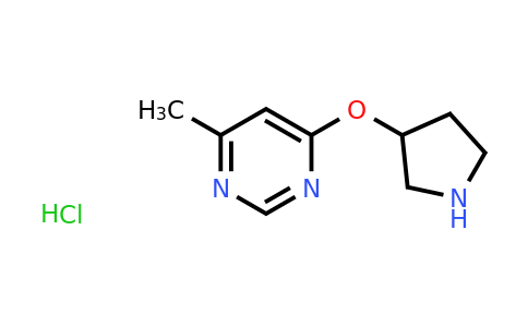 CAS 1707367-83-6 | 4-Methyl-6-(pyrrolidin-3-yloxy)pyrimidine hydrochloride