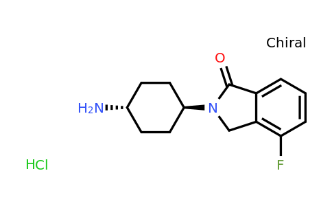 CAS 1707367-84-7 | 2-(trans-4-Aminocyclohexyl)-4-fluoroisoindolin-1-one hydrochloride