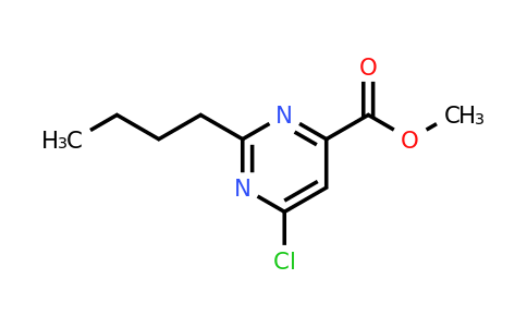 CAS 1707370-01-1 | Methyl 2-butyl-6-chloropyrimidine-4-carboxylate