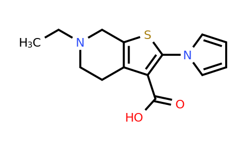 CAS 1707370-42-0 | 6-Ethyl-2-(1H-pyrrol-1-yl)-4,5,6,7-tetrahydrothieno[2,3-c]pyridine-3-carboxylic acid