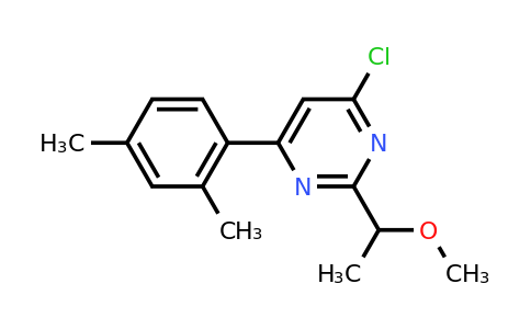 CAS 1707378-52-6 | 4-Chloro-6-(2,4-dimethylphenyl)-2-(1-methoxyethyl)pyrimidine