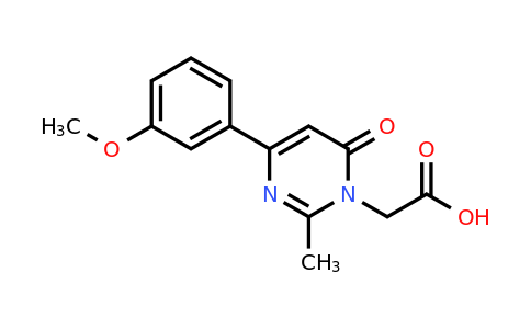 CAS 1707378-91-3 | 2-(4-(3-Methoxyphenyl)-2-methyl-6-oxopyrimidin-1(6H)-yl)acetic acid
