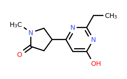 CAS 1707386-78-4 | 4-(2-Ethyl-6-hydroxypyrimidin-4-yl)-1-methylpyrrolidin-2-one
