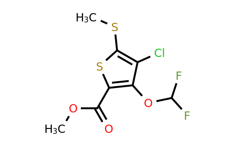 CAS 1707391-83-0 | Methyl 4-chloro-3-(difluoromethoxy)-5-(methylthio)thiophene-2-carboxylate