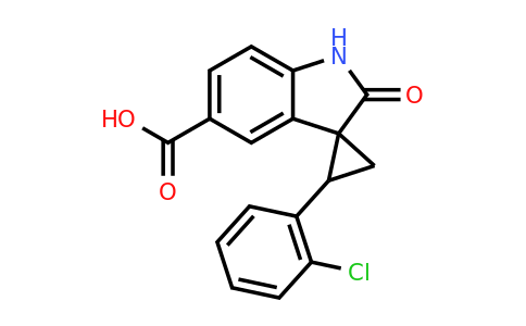 CAS 1707394-17-9 | 2-(2-Chlorophenyl)-2'-oxospiro[cyclopropane-1,3'-indoline]-5'-carboxylic acid