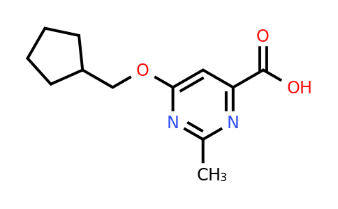 CAS 1707395-82-1 | 6-(Cyclopentylmethoxy)-2-methylpyrimidine-4-carboxylic acid