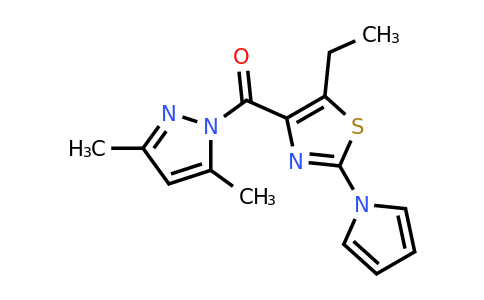 CAS 1707562-55-7 | (3,5-Dimethyl-1H-pyrazol-1-yl)(5-ethyl-2-(1H-pyrrol-1-yl)thiazol-4-yl)methanone